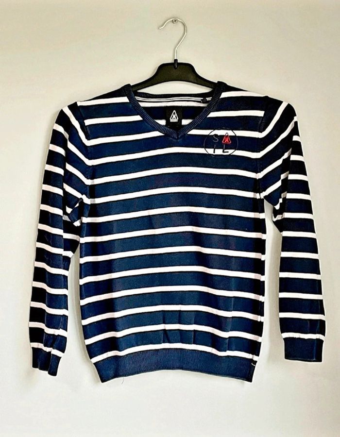 Pull ligné avec col V - 140 - Gaastra