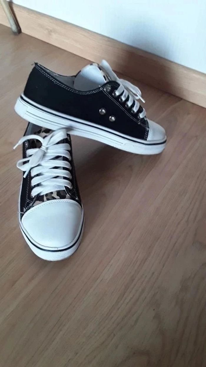 Chaussures femme en toile taille 38 - photo numéro 3