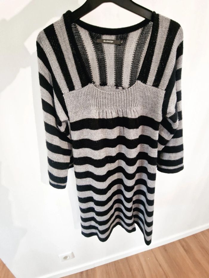 Robe marinière noir et gris - photo numéro 3