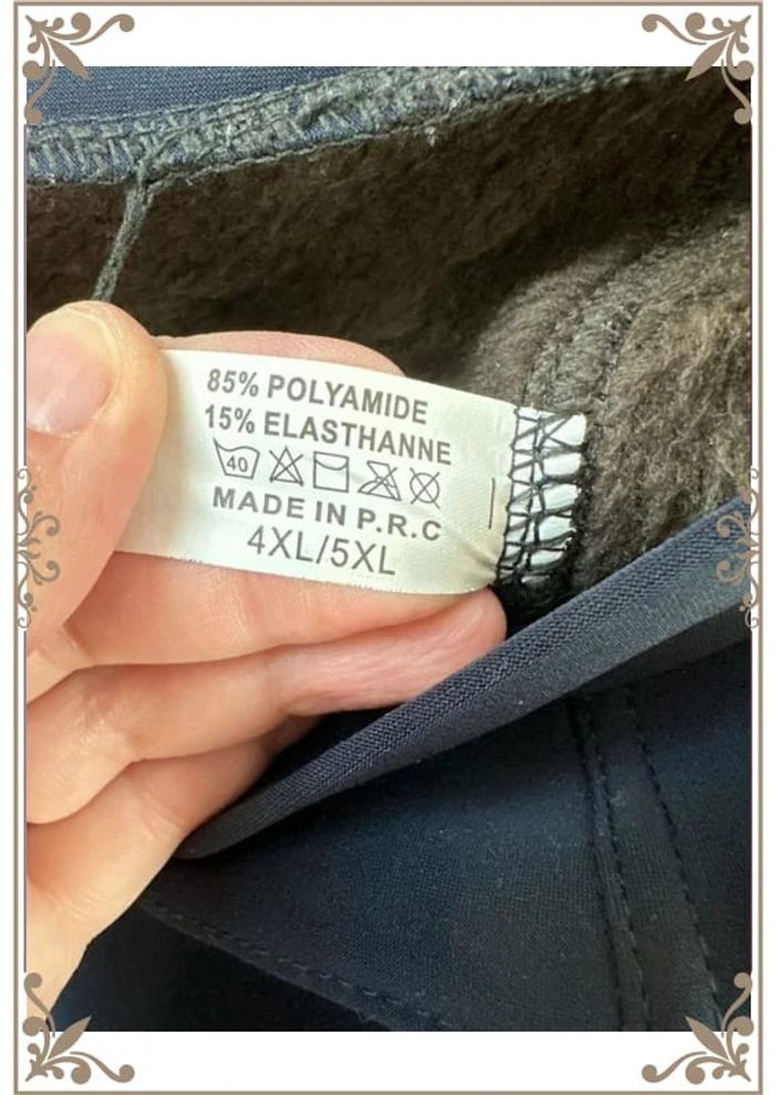 Pantalon doublé bleu marine 4XL / 5XL - photo numéro 9
