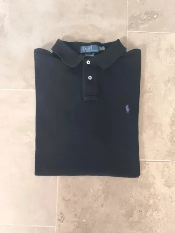 Polo Ralph Lauren homme taille XXL noir logo violet excellent état