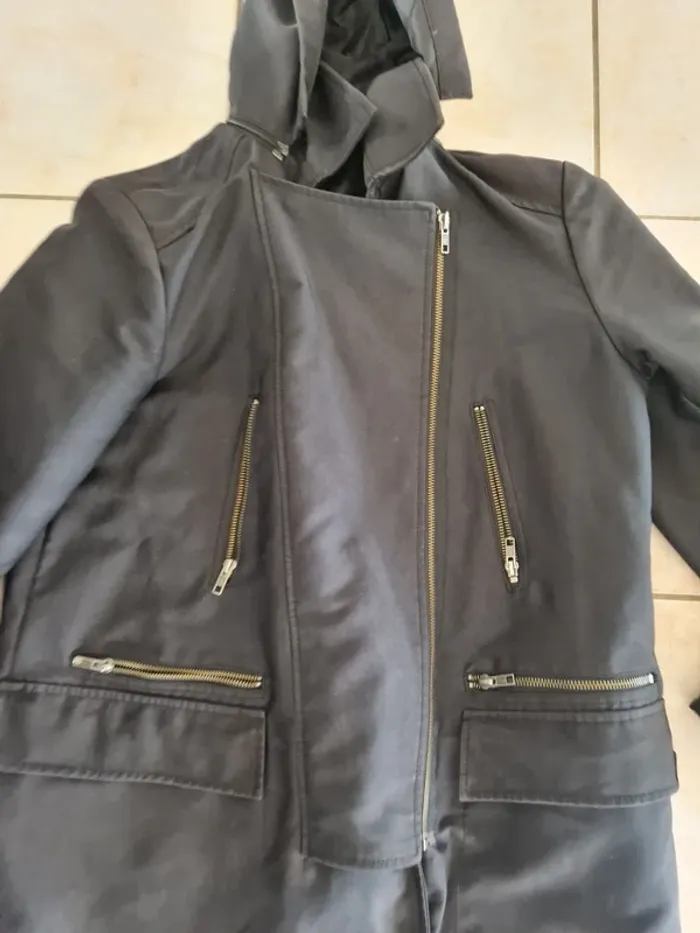 Parka promod taille 42 noire - photo numéro 3