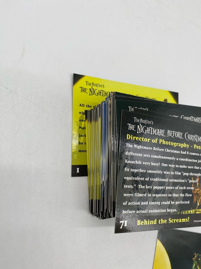 The Nightmare Before Christmas (Neca 2001) complete set 72 cards - photo numéro 3