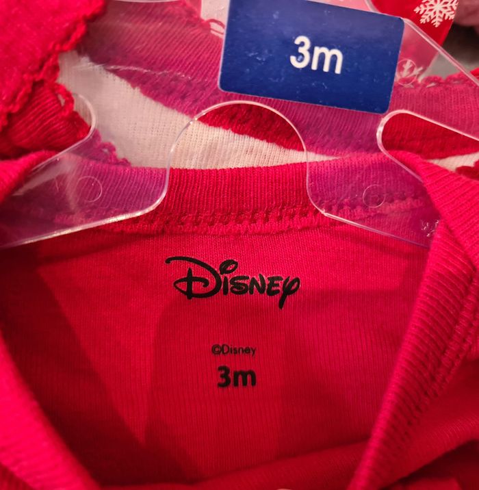 Lot de 2 Bodies Minnie Bébé Disney fille taille 3 mois - photo numéro 6