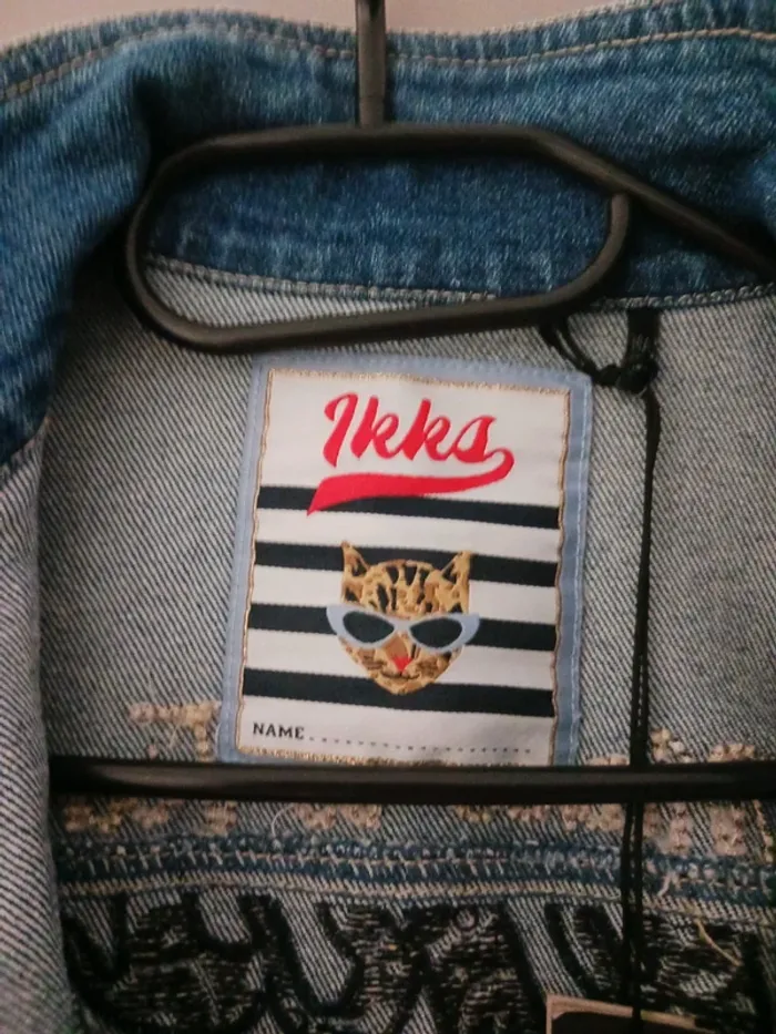Veste en jean fille 14 ans IKKS Neuf avec étiquette - photo numéro 4