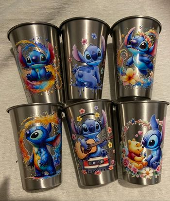 Lot gobelet en acier