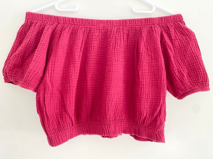 Crop top bordeaux - photo numéro 5