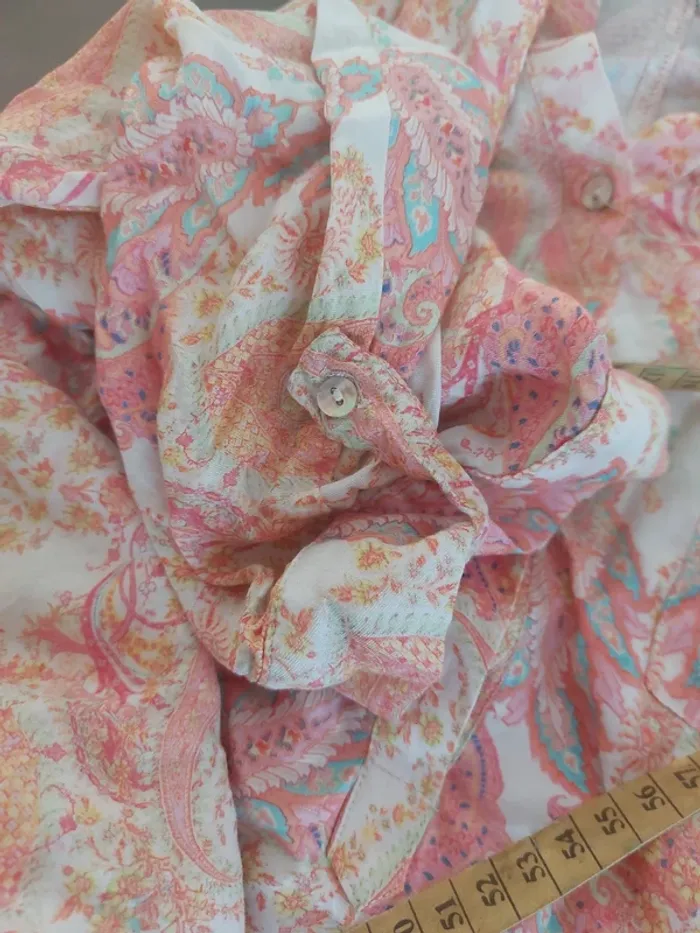 Chemisier rose imprimé - photo numéro 5