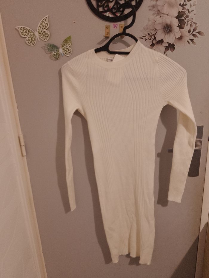Robe pull blanc - photo numéro 2