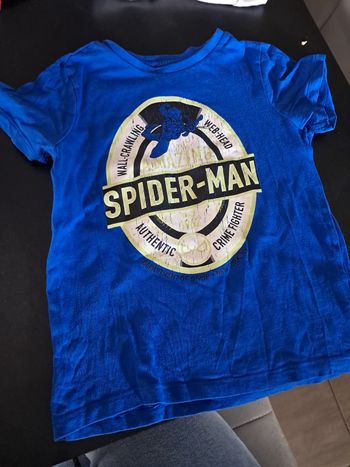 T shirt spider man 4-5 ans