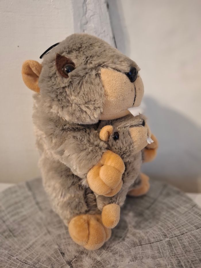 Peluche famille marmotte - photo numéro 4