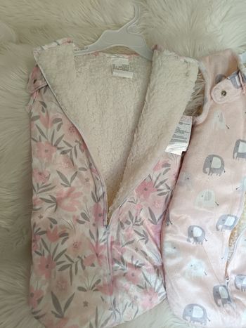 Lot de 2 gigoteuses 0/3 mois