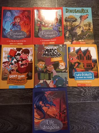 Lot auzou romans pas à pas ce1 ce2 enfant dragon dent dure