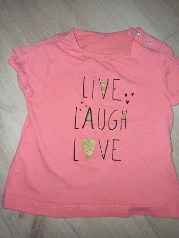 t-shirt fille 12 mois