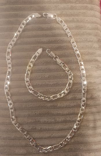 Collier et bracelet en argent s925 neufs