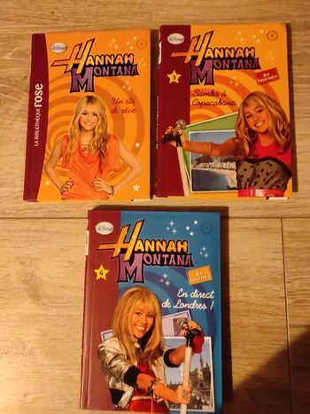 Lot de 3 livres Hanna montana