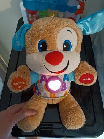 Peluche chien lumineuse