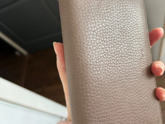 Compagnon Lancel en cuir taupe portefeuille - photo numéro 15
