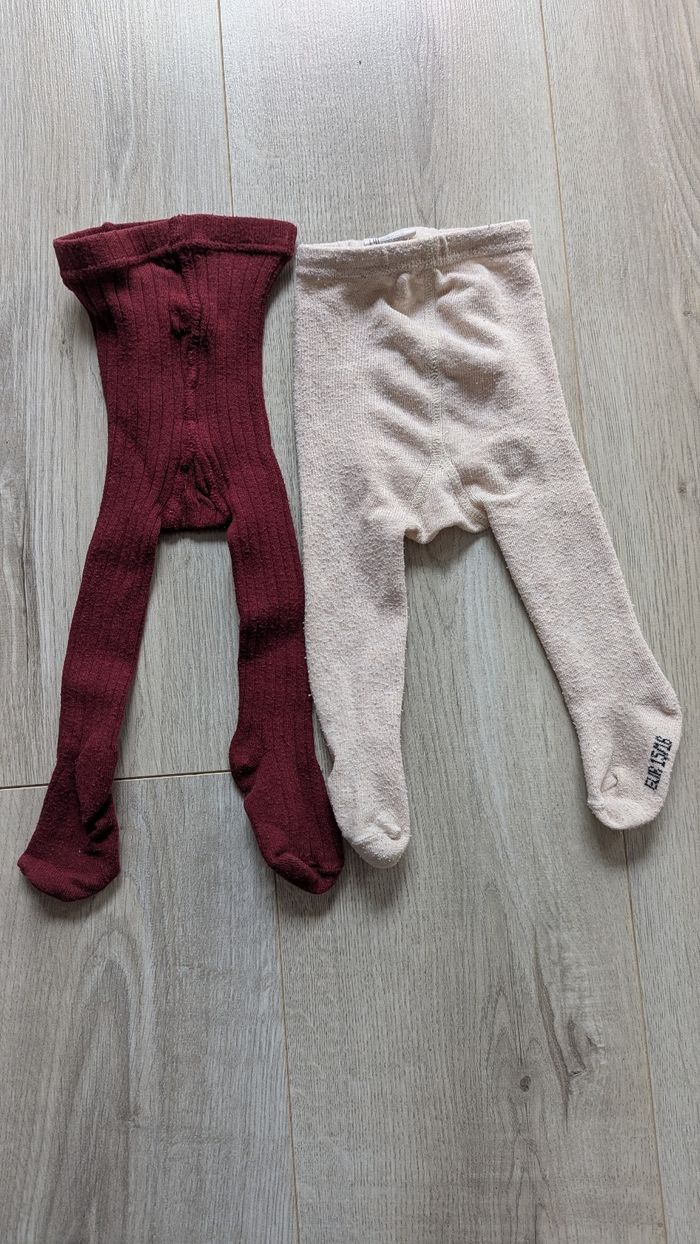 Lot de 2 paires de collants Kiabi, 3/6 mois