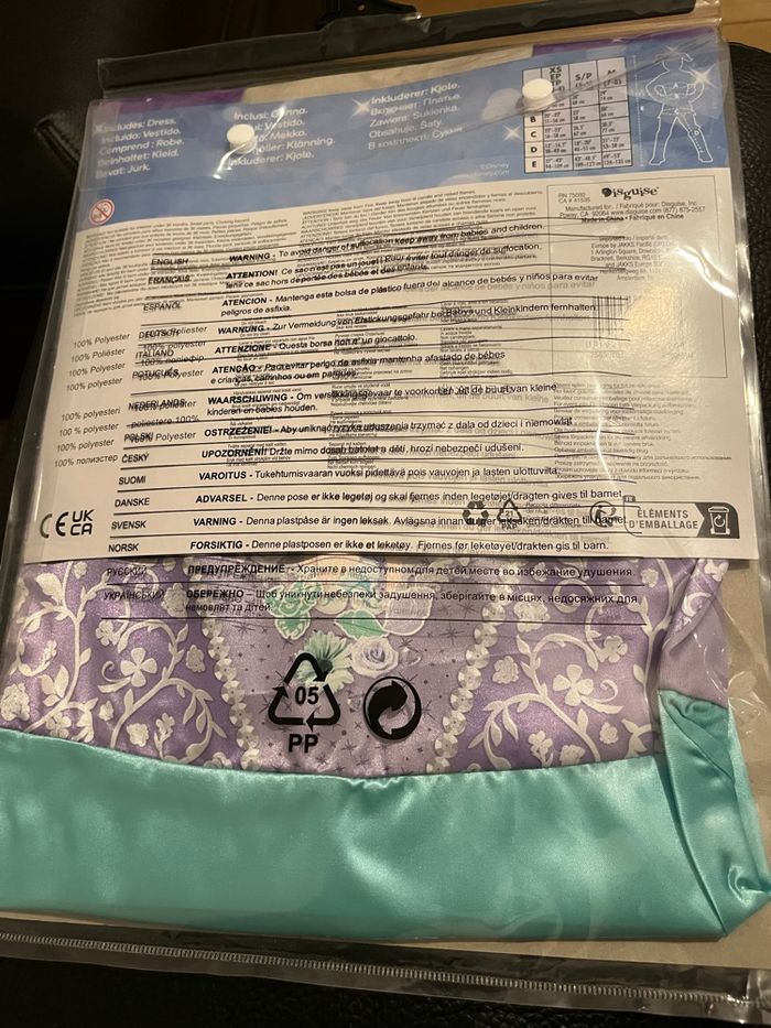 Déguisement Ariel Disney neuf taille 3-4 ans