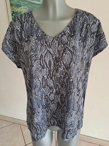 Tee-shirt python bleu