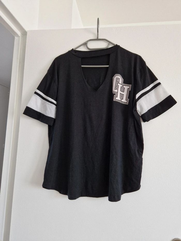 T-shirt noir oversize