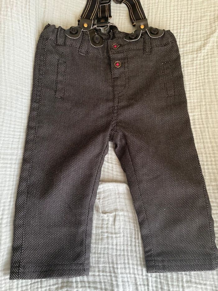 Pantalon avec bretelles - Kiabi - 9 mois
