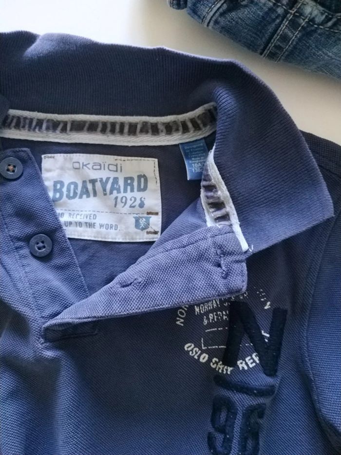 Polo bleu Okaïdi 10 ans - photo numéro 3