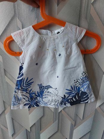 tunique belu et blanc