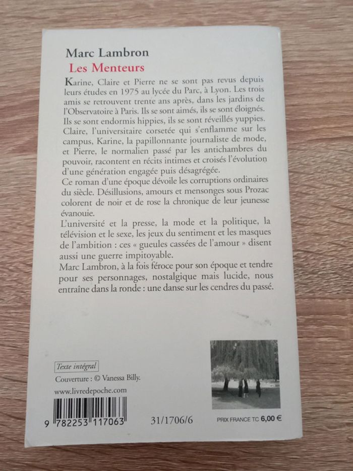 Marc Lambron 📚 Les menteurs - photo numéro 2