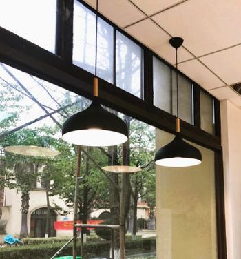 2 suspensions style nordique noir