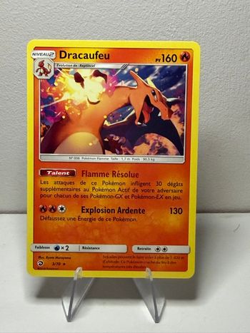 Carte Pokémon Dracaufeu 3/70 - Non Holo Soleil & Lune - Majesté des Dragons SL07.5