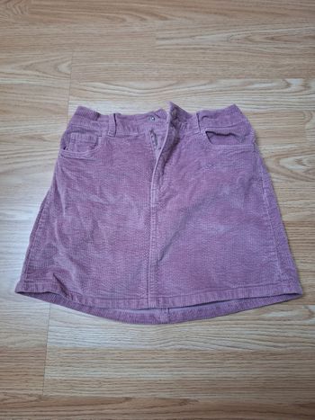 Jupe en velours H&M 8 - 9 ans mauve