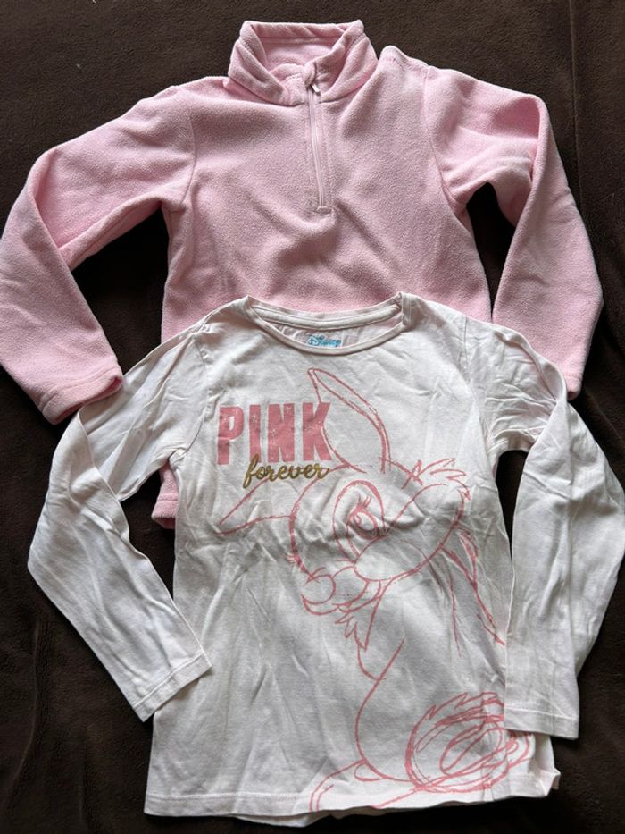 Lot polaire et t-shirt 6 ans
