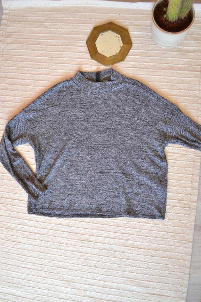 Joli haut manche longue gris H&M T38
