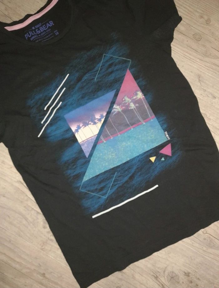 Tee-shirt manches courtes Pull & Bear - photo numéro 2
