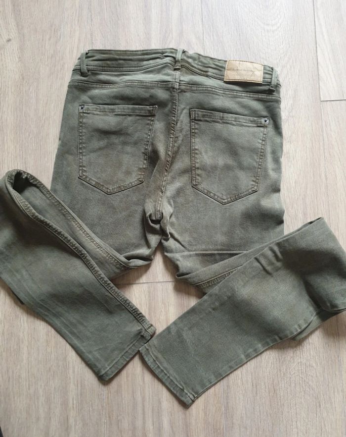 Jeans skinny zara trafaluc kaki - photo numéro 3