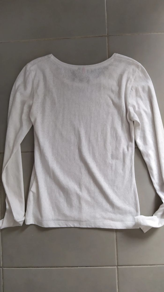 Tee-shirt blanc motifs 12 ans neuf - photo numéro 5