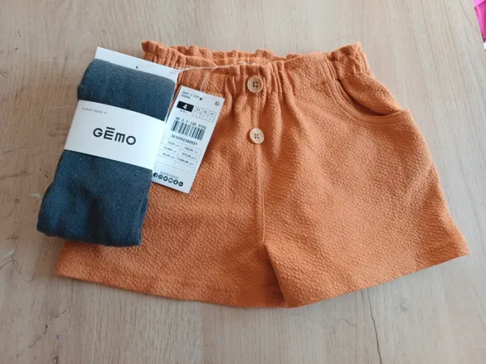 Short et collant gémo