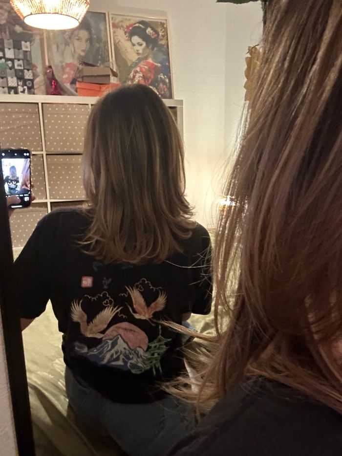 T-shirt noir reclaimed vintage à motif derrière - photo numéro 2