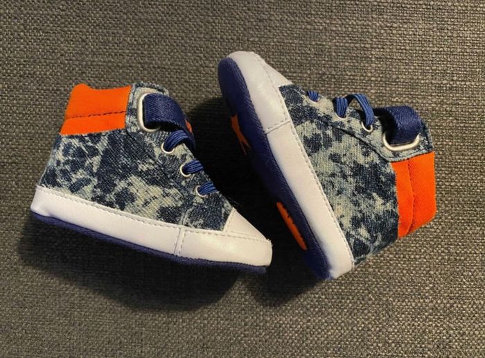 Baskets bleu/orange Du Pareil Au Même - photo numéro 3