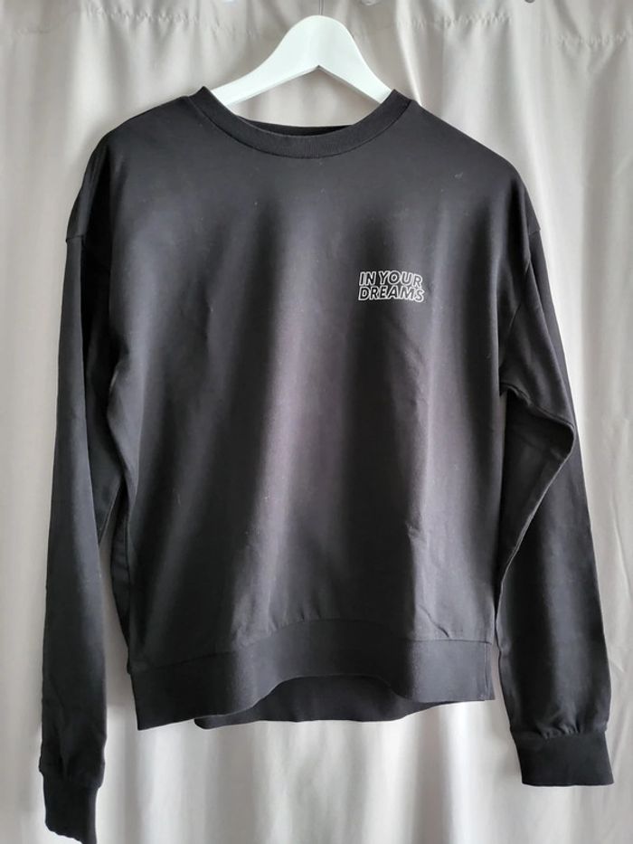 Sweat noir et blanc M