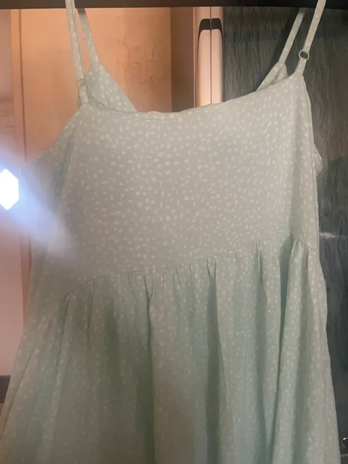 Robe longue vert eau - photo numéro 7