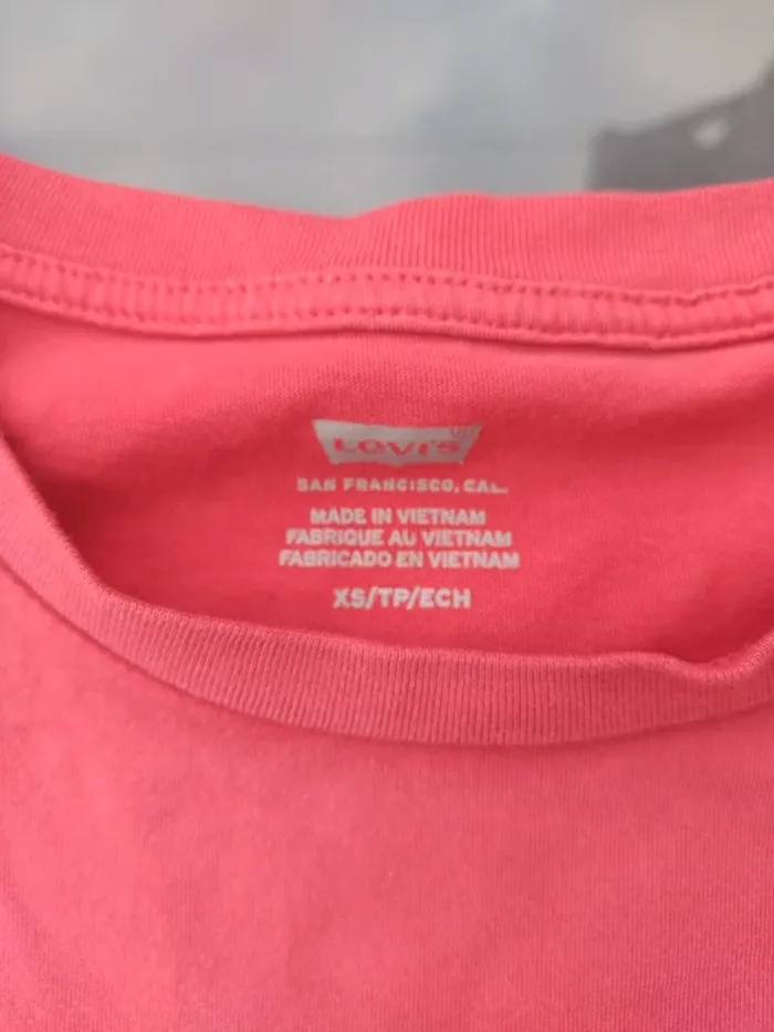 Tee shirt Fille Levi's Rouge - photo numéro 5