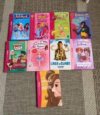 Lot livres bibliothèque rose