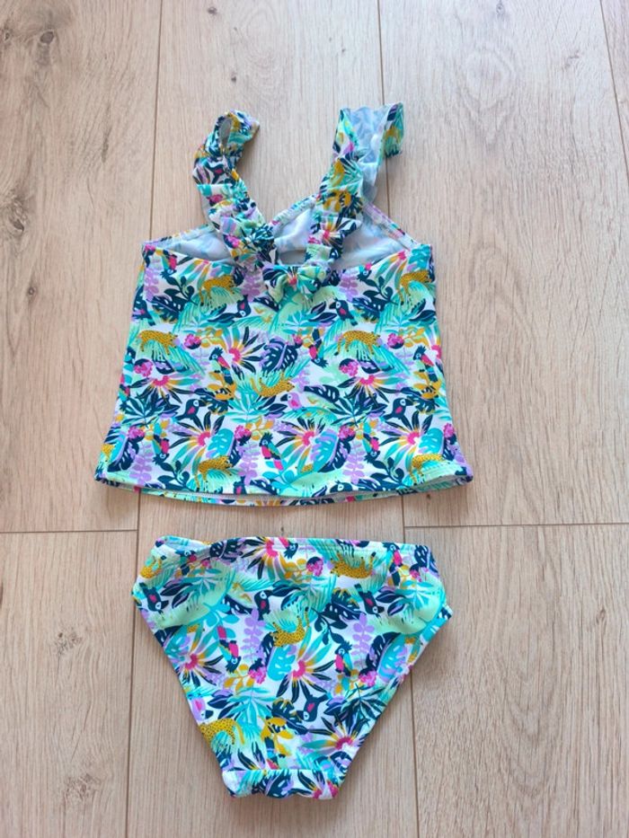 Maillot de bain 2 pièces bébé fille exotique / tropical Gemo - 24 mois - photo numéro 2