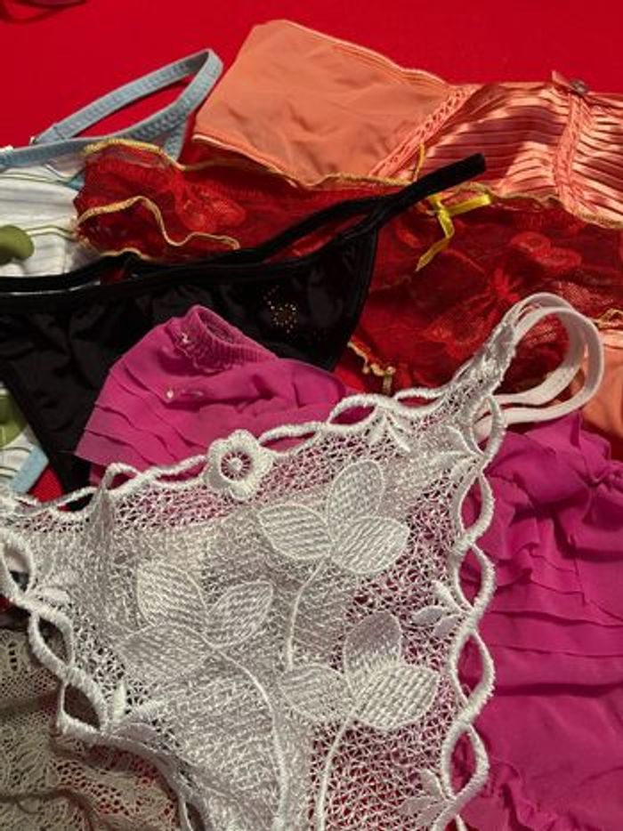 Lot de 7 strings culottes tangas sous vêtements lingerie XL 42 - photo numéro 5
