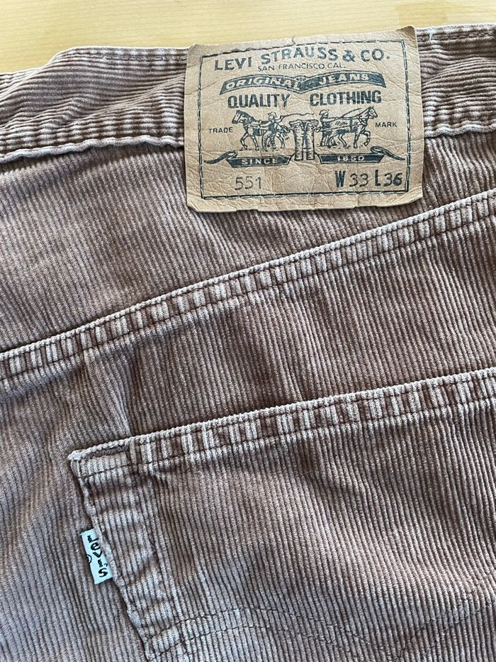 Levis en velours vieux rose - w33l36 - photo numéro 5