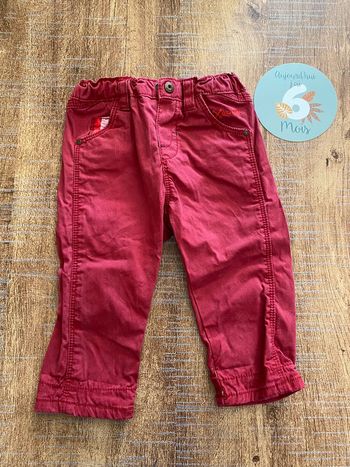 Pantalon rouge obaibi 6 mois garçon