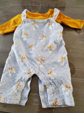 Ensemble salopette et body 1 mois vertbaudet